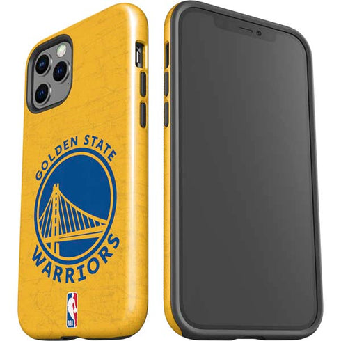 NBA Golden State Warriors Distressed iPhone 12 Pro Max Impact Case