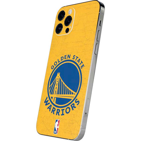 NBA Golden State Warriors Distressed iPhone 12 Pro Max Skin