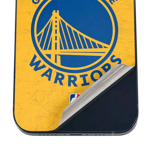 NBA Golden State Warriors Distressed iPhone 12 Skin