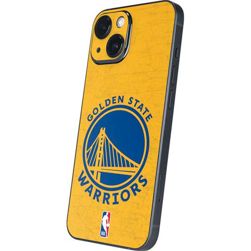 NBA Golden State Warriors Distressed iPhone 13 Mini Skin