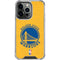 NBA Golden State Warriors Distressed iPhone 13 Pro Clear Case