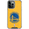 NBA Golden State Warriors Distressed iPhone 13 Pro Max Clear Case