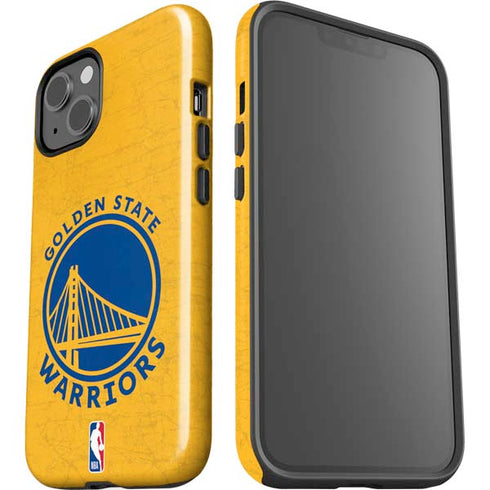 NBA Golden State Warriors Distressed iPhone 14 Impact Case