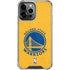 NBA Golden State Warriors Distressed iPhone 14 Pro Max Clear Case
