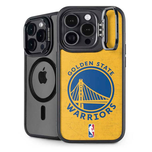 NBA Golden State Warriors Distressed iPhone 14 Pro Max Kickstand Case