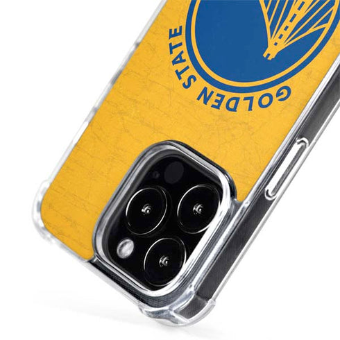 NBA Golden State Warriors Distressed iPhone 14 Pro Max MagSafe Case