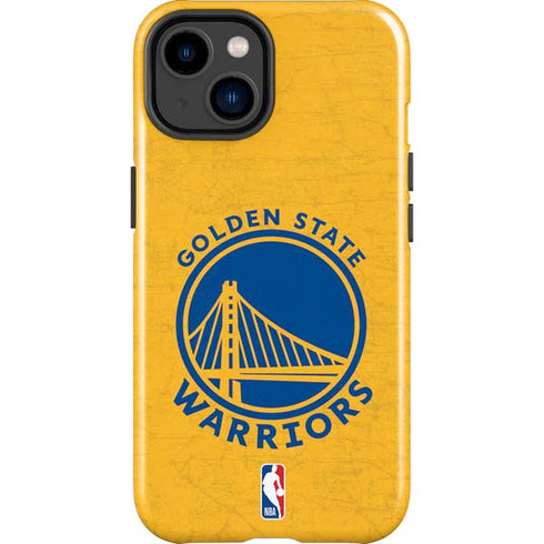 NBA Golden State Warriors Distressed iPhone 15 Impact Case