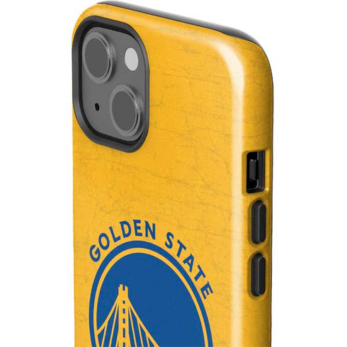 NBA Golden State Warriors Distressed iPhone 15 Impact Case