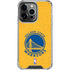 NBA Golden State Warriors Distressed iPhone 15 Pro Clear Case