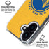 NBA Golden State Warriors Distressed iPhone 16 Clear Case