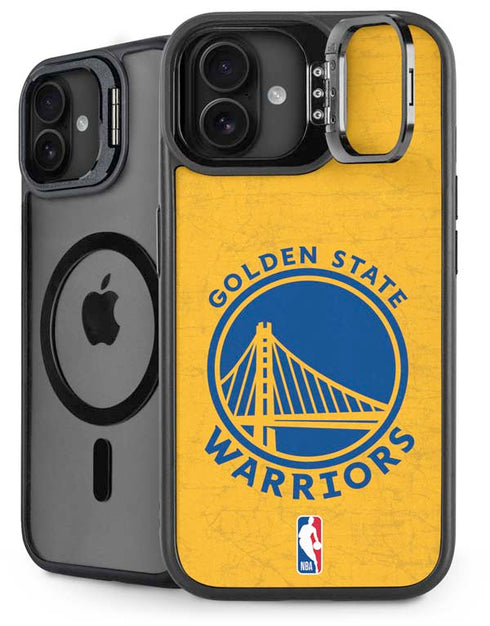 NBA Golden State Warriors Distressed iPhone 16 Plus Kickstand Case