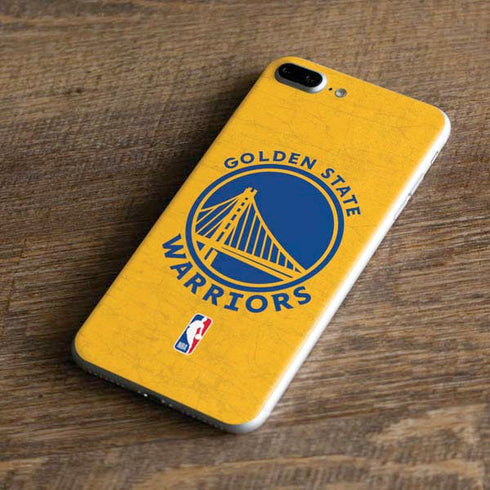 NBA Golden State Warriors Distressed iPhone 8 Plus Skin