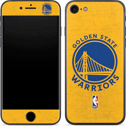 NBA Golden State Warriors Distressed iPhone 8 Skin
