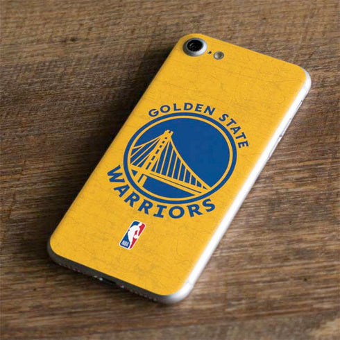 NBA Golden State Warriors Distressed iPhone 8 Skin