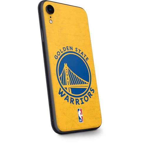 NBA Golden State Warriors Distressed iPhone XR Skin