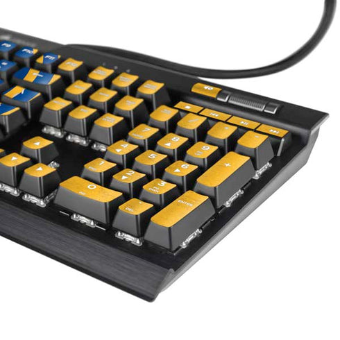NBA Golden State Warriors Distressed K95 RGB PLATINUM Mechanical Gaming Keyboard Skin