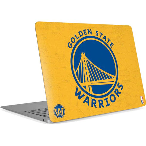 NBA Golden State Warriors Distressed Apple MacBook Air Skin