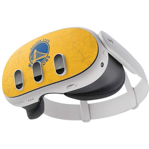 NBA Golden State Warriors Distressed Meta Quest 3 Skin