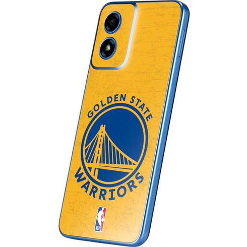 NBA Golden State Warriors Distressed Moto G Play 4G (2024) Skin