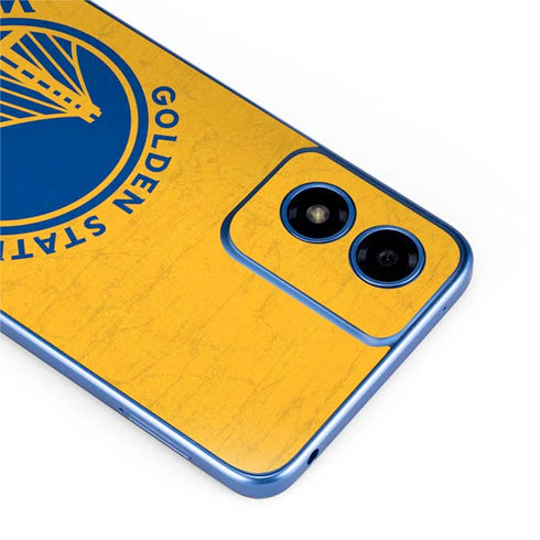 NBA Golden State Warriors Distressed Moto G Play 4G (2024) Skin