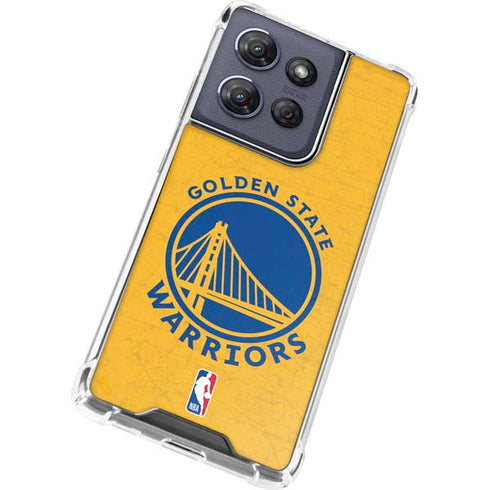 NBA Golden State Warriors Distressed Moto G Power 5G (2025) Clear Case