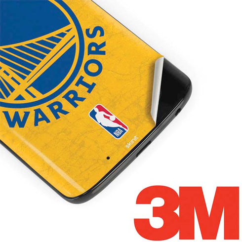 NBA Golden State Warriors Distressed Moto G6 Skin