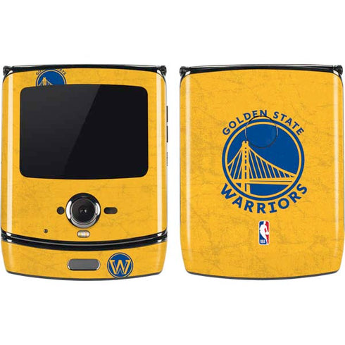 NBA Golden State Warriors Distressed Motorola RAZR Skin