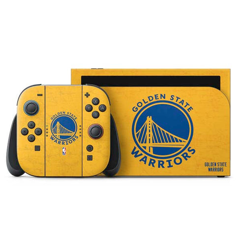 NBA Golden State Warriors Distressed Nintendo Switch 2 (2025) with Joy-Con Skin