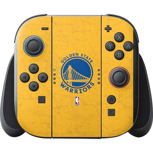 NBA Golden State Warriors Distressed Nintendo Switch 2 (2025) with Joy-Con Skin
