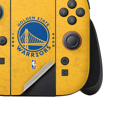 NBA Golden State Warriors Distressed Nintendo Switch 2 (2025) Joy-Con Controller Skin