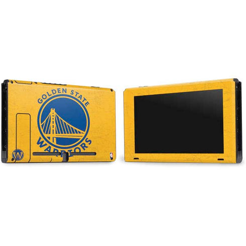 NBA Golden State Warriors Distressed Nintendo Switch Bundle Skin
