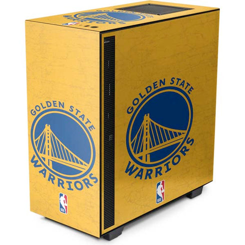 NBA Golden State Warriors Distressed NZXT H510 Compact ATX Mid-Tower Case Skin