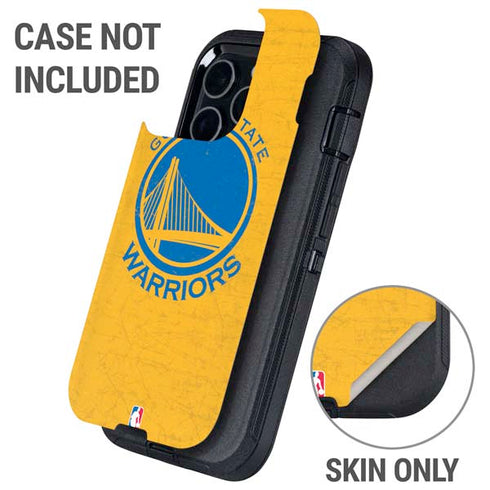 NBA Golden State Warriors Distressed Otterbox Defender iPhone Skin