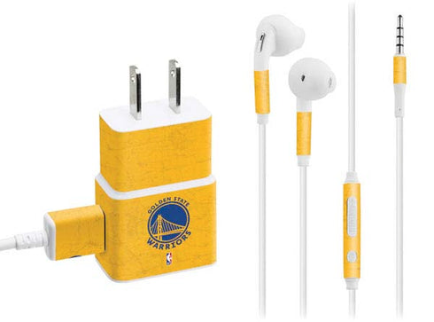 NBA Golden State Warriors Distressed Phone Charger Skin