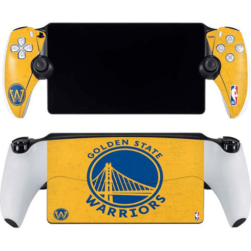 NBA Golden State Warriors Distressed PlayStation Portal Remote Player Skin