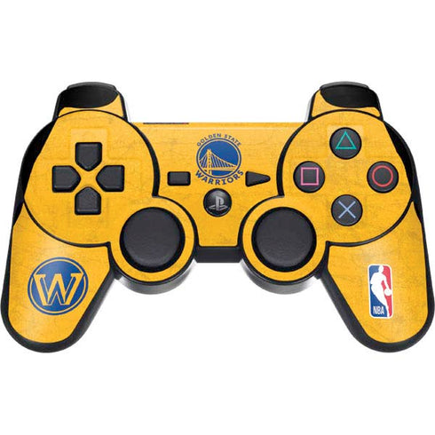 NBA Golden State Warriors Distressed PS3 Dual Shock wireless controller Skin