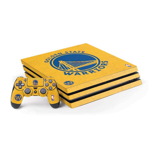 NBA Golden State Warriors Distressed PlayStation PS4 Skins