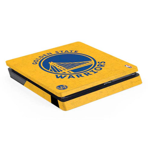 NBA Golden State Warriors Distressed PS4 Slim Skin