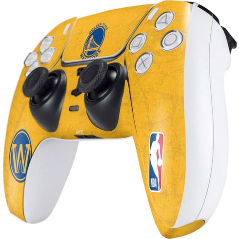 NBA Golden State Warriors Distressed PS5 Controller Skin