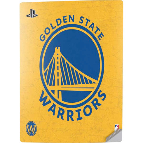 NBA Golden State Warriors Distressed PS5 Digital Edition Console Skin