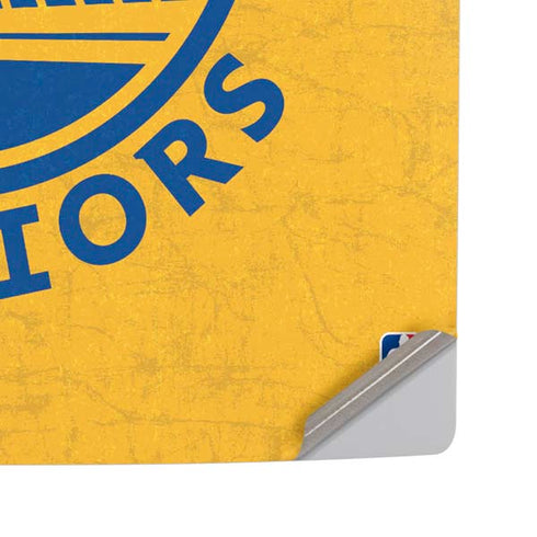 NBA Golden State Warriors Distressed PS5 Pro Disk Console Skin