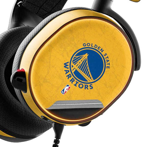 NBA Golden State Warriors Distressed SteelSeries Arctis 3 Skin