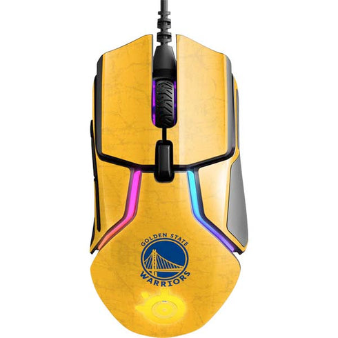 NBA Golden State Warriors Distressed SteelSeries Rival 600 Gaming Mouse Skin