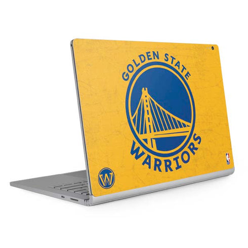 NBA Golden State Warriors Distressed Surface Book 2 13.5in Skin
