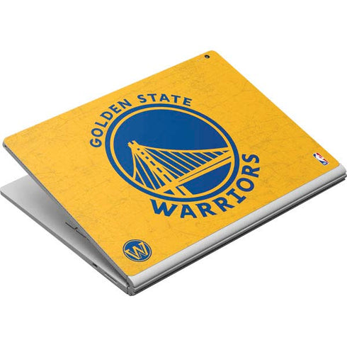 NBA Golden State Warriors Distressed Surface Book Skin
