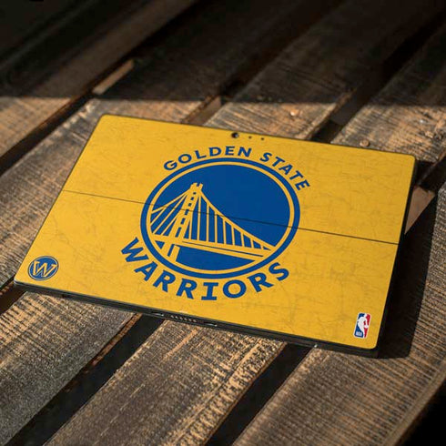 NBA Golden State Warriors Distressed Surface Pro 6 Skin