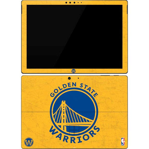 NBA Golden State Warriors Distressed Surface Pro 7 Skin