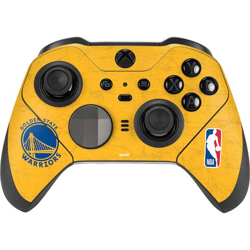 NBA Golden State Warriors Distressed Xbox Elite Wireless Controller Series 2 Skin