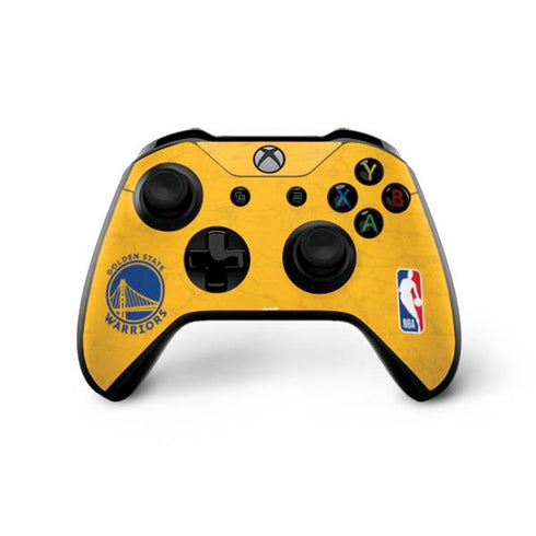 NBA Golden State Warriors Distressed Xbox One X Controller Skin