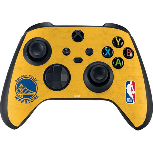 NBA Golden State Warriors Distressed Xbox Series X Controller Skin